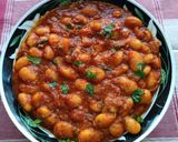 A picture of step 4 of White Dry Lima Beans in Red Gravy (Butter Beans).