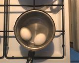 A picture of step 1 of Piyaz (White Bean Salad).