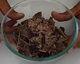 A picture of step 1 of Caramel Chocolate in Egg.