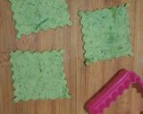A picture of step 5 of Square Methi Masala Poori.