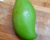 A picture of step 1 of Raw mango pachadi.