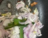 A picture of step 2 of Vegetable rice.