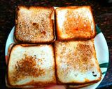 A picture of step 8 of Bread sandwich with twist.