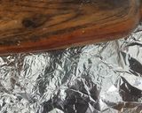 A picture of step 10 of Khoya Chocolate Barfi.