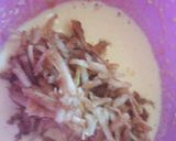 Almás-fahéjas cukormentes császármorzsa baracklekvárral recept fázis 2 fotója
