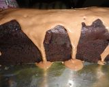 A picture of step 13 of Chocolate Chip cake with Fudgy frosting.
