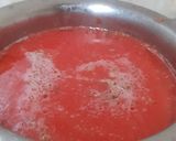 A picture of step 3 of Red Velvety soup.