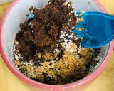 A picture of step 4 of 2 minutes microwave mug brownie with chocolate lava.