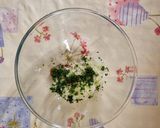 A picture of step 2 of Greek-Style Zucchini Fritters.