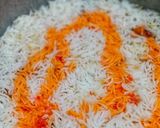 A picture of step 11 of Karachi Bombay biryani (without meat).