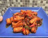 Foto langkah ke 10 dari resep Sosis lada hitam/blackpepper chicken sausage.
