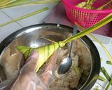 Gambar langkah 4 resipi Ketupat Palas.