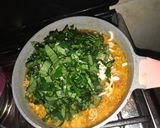 A picture of step 4 of Egusi soup with Ram and Chicken Broth.