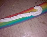 Foto langkah ke 7 dari resep Mini rainbow roll cake.