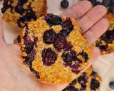 Foto del paso 4 de la receta: Galletas de avena y arándanos frescos 🫐