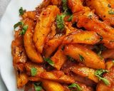 A picture of step 7 of Kenyan Chips Masala.
