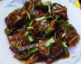 A picture of step 4 of Veg Manchurian.