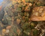 A picture of step 3 of Bhindi masala - Spiced okra.