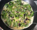 Foto langkah ke 3 dari resep Omelette Bayam Jamur Kuping.