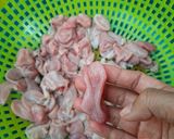 Hình bước làm 1 của món Bao tử cá xào đậu