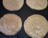 A picture of step 6 of Malpua with Rabri.