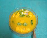 A picture of step 4 of Mango Gazpacho.