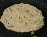 A picture of step 3 of Ragi (Finger millet) Dosa - A Nutritious and Flavorful South Indian Delight.