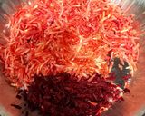 A picture of step 1 of Beetroot Gajar Halwa Cake - Beetroot Carrot Halwa Valentines Cake.