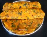 A picture of step 8 of Lasaniya Batata With Methi Thepla - Spicy Garlicky Potato Curry With Thepla - Gujarati Cuisine.