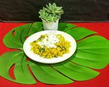 A picture of step 5 of Cabbage Thoran.
