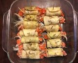 A picture of step 4 of California Farm Aubergine Skin Salmon Rolls.