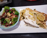 Foto del paso 2 de la receta: Lubina a la espalda con lima y cilantro