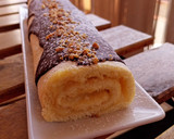 Foto del paso 6 de la receta: Bracito relleno de crema de limón y chocolate blanco con cobertura de chocolate y crocanti