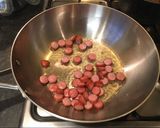 A picture of step 4 of Deany's fried rice.