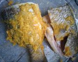 Gambar langkah 1 resipi Siakap grill garlic.