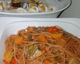 A picture of step 6 of Fried spaghetti.