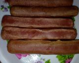 A picture of step 4 of Sausage in Yam Rolls.