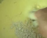 A picture of step 5 of Rabdi Kesar Ghewar.