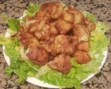 A picture of step 2 of Fried Cauliflower with a Special Mix.