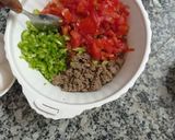 A picture of step 3 of Mince sandwich.