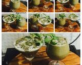 A picture of step 3 of Apple-Banana Kiwi Chia Oats & Matcha-Smoothie: Vegan.