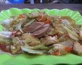 Foto langkah ke 6 dari resep Cah sawi putih sosis/selobor/.