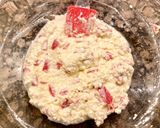 Foto del paso 4 de la receta: Pastel salado de hojaldre con calabacín, requesón y salami
