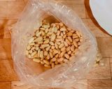 A picture of step 9 of “PANELLETS” (sweet potato balls made with coconut, pine nuts, or almonds).