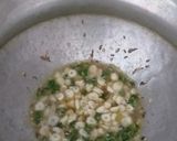 A picture of step 2 of Bharva karele.