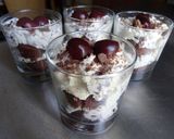 A picture of step 4 of Black Forest Trifles.