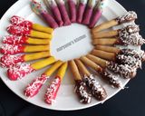 A picture of step 8 of Chocolate covered Cookie sticks.