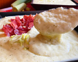 Foto del paso 4 de la receta: Crema de puerros y calabacín con crujientes de jamón