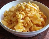 A picture of step 2 of Chakka appam/ steamed jackfruit rice cake.