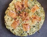 Une image de l'étape 3 de Quiche sans pâte, brocolis, camembert.